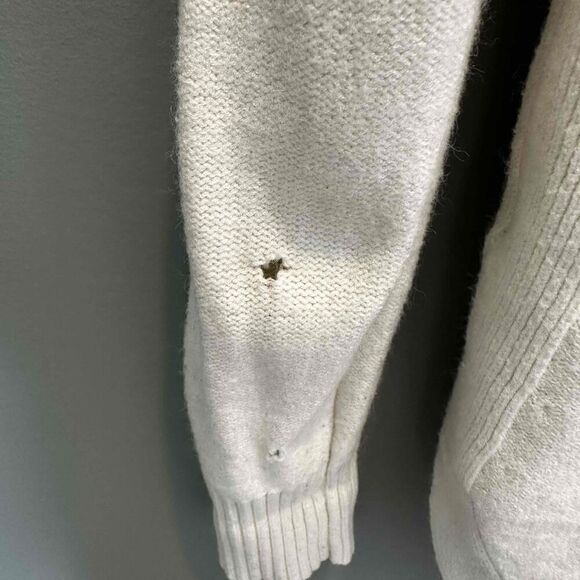 Anthropologie Womens Turtleneck Sweater Size Small Cream Long Sleeve - Picture 9 of 9